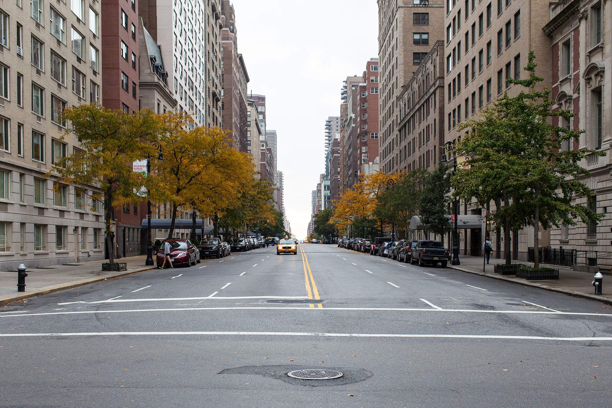 Пустые улицы Нью-Йорка